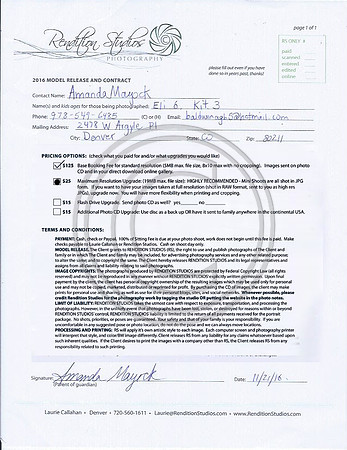 2016_Model release and contract